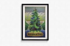 Affiche « Montagnes de France » de Jacques Nathan-Garamond, vers 1955