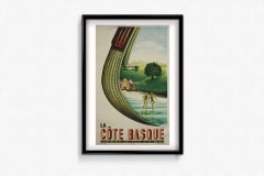 1936: Poster originale della Chistera di La Côte Basque di Jean Piaubert
