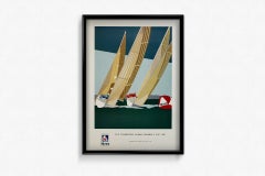 1991 Original Champagne Mumm Admiral’s Cup Poster by Franco Costa