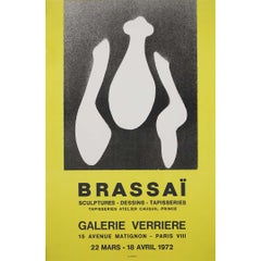 1972 Original Brassaï Exhibition Poster Galerie Verrière