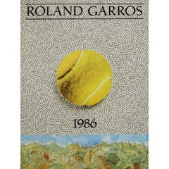 Poster originale del Roland Garros del 1986, opera di Jiri Kolar