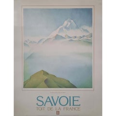 Circa 1980 Original Savoie Toit de la France Poster by Samivel