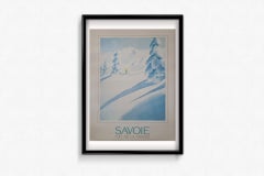 Circa 1980 Original Savoie Toit de la France Ski Poster by Samivel