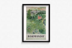 1954 Original Normandy SNCF Travel Poster by Raoul Dufy