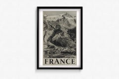 Circa 1955 Original Massif de la Meije Poster by Touring Club de France