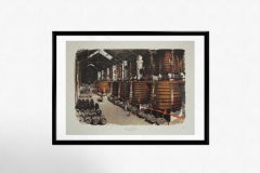 Circa 1950 Original Le Hall des Foudres Poster by Albert Brenet - Martell