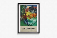1955 Original Visit the Cévennes SNCF Poster by Saindré