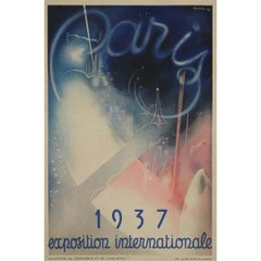 Cartel original de la Exposición Internacional de París de 1937, obra de Beaudouin & Lods