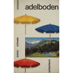 Originalplakat aus Adelboden, um 1960, Foto: Walter Studer