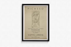 Affiche originale de l'exposition « Pindar » de 1961, réalisée par Pablo Picasso