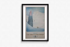 Poster originale del 1982 dell’École Militaire de Haute Montagne, realizzato da Samivel