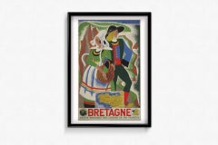 1939 Original SNCF Bretagne Poster by Roland Goujon