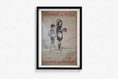 1915 Original Journée du Poilu Poster by Francisque Poulbot