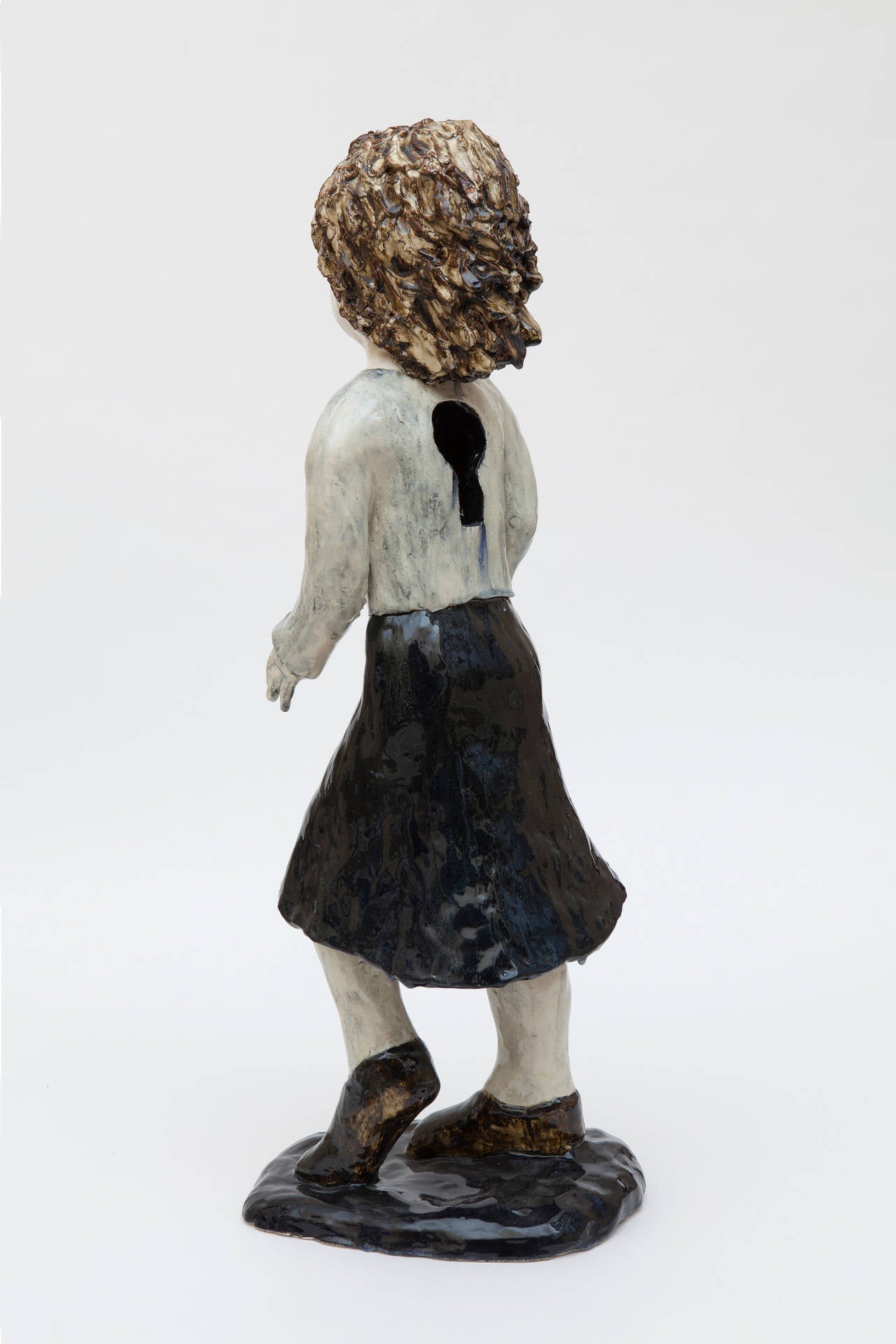 Klara Kristalova Figurative Sculpture - Keyhole Woman