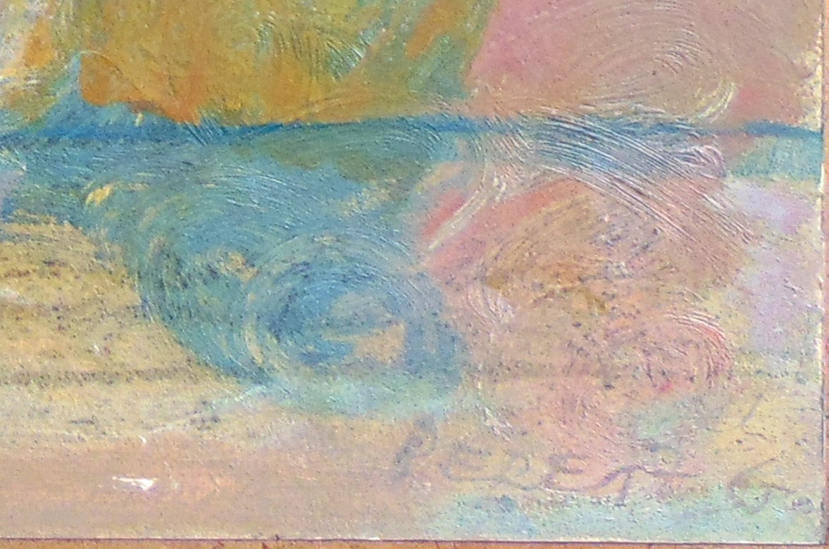 Forest in Sunset - Painting by David Peretz