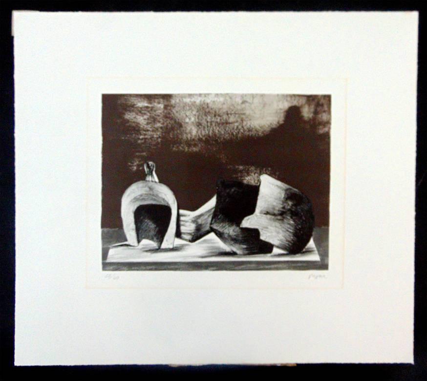 Reclining Figure in an Interior Setting II - Print by Henry Moore
