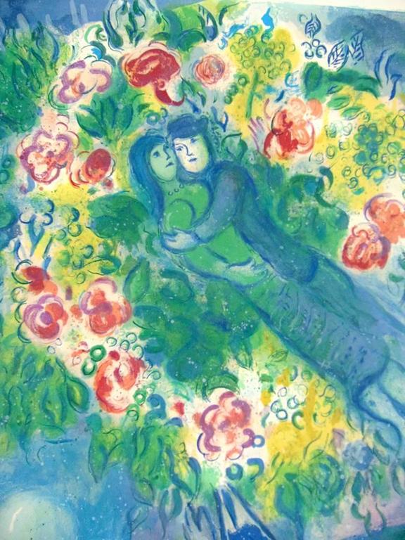 Marc Chagall - Couple and Fish, from: Nice and the Côte d'Azur Couple ...