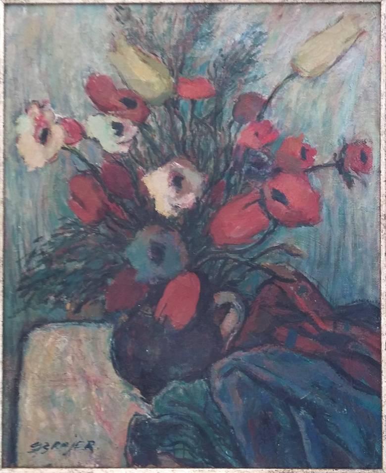 The Flowers - Painting by SEWERYN SZRAJER