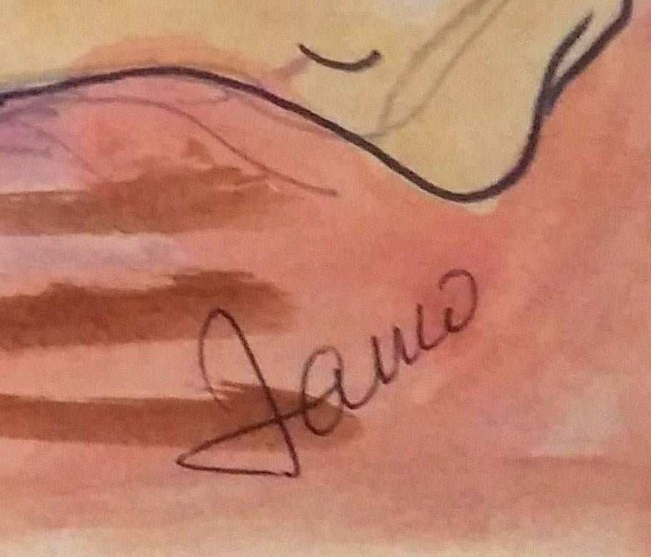 Liegender Akt – Art von Marcel Janco