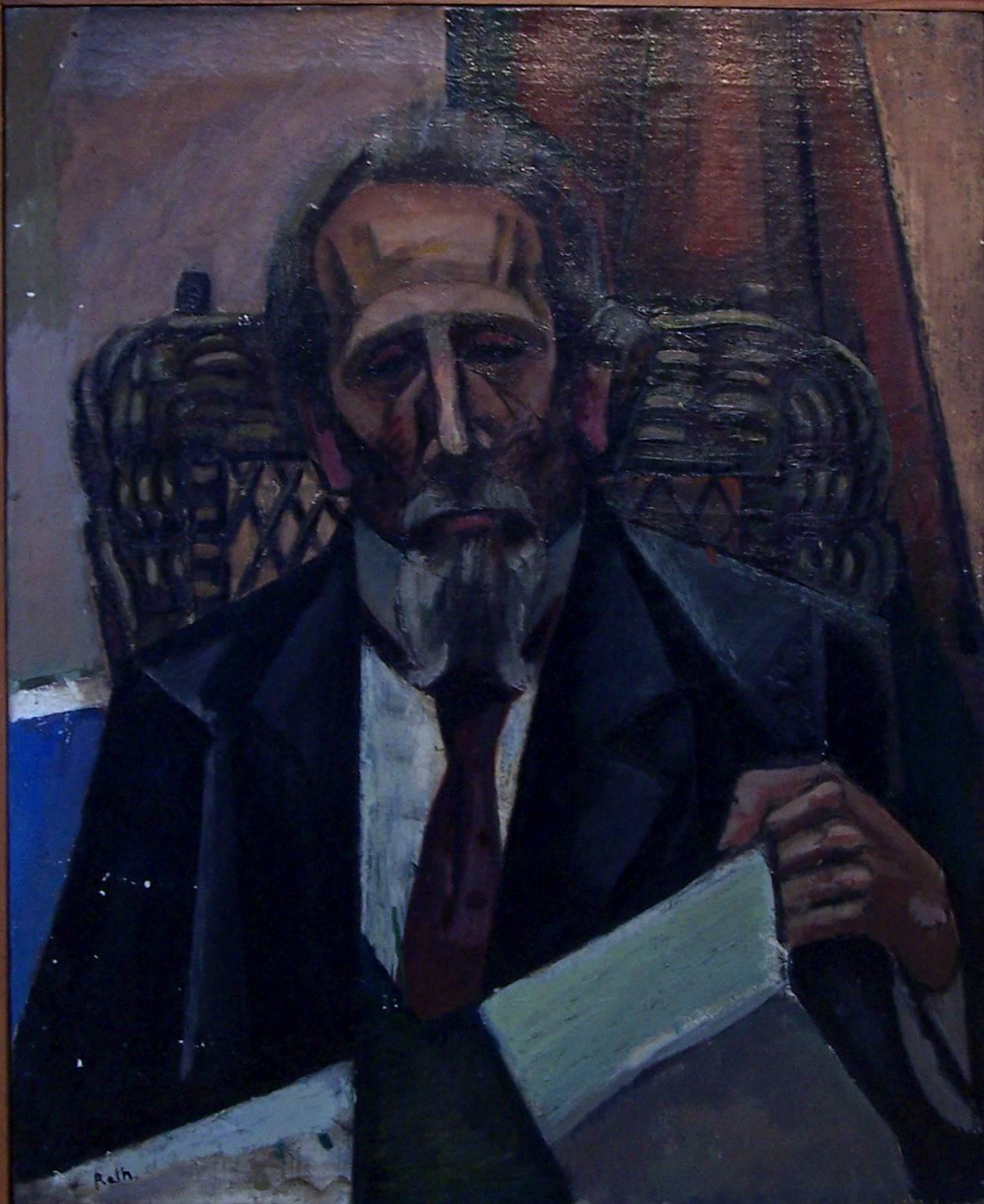 Portrait Painting di Alfred Reth - Ritratto del musicista Mazzi