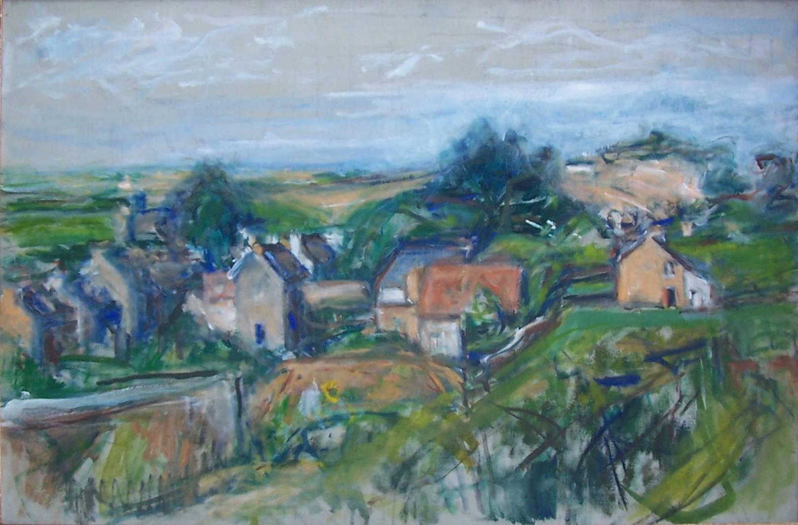 Béla Czóbel Landscape Painting - Landscape in the South of France