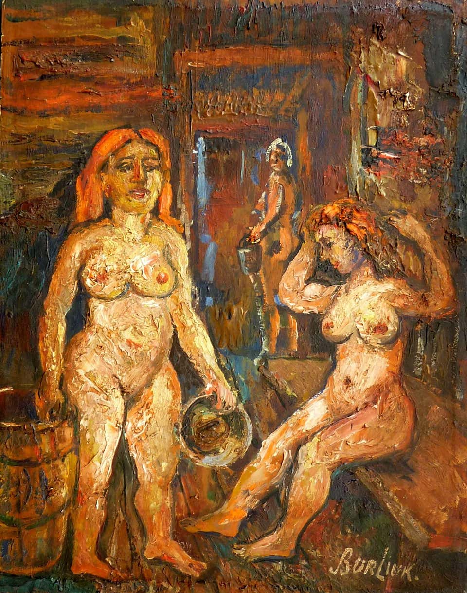 Two Women in the Sauna