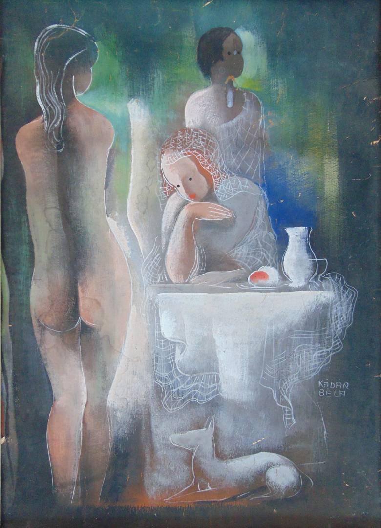 Three Women by the Table