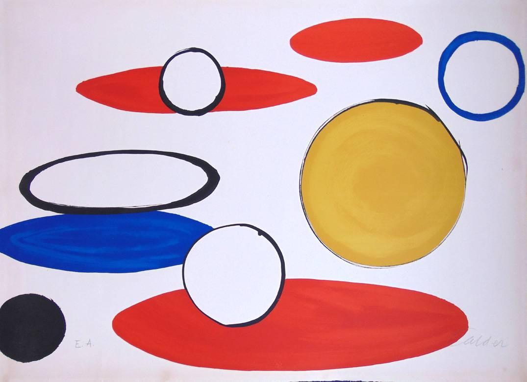 Alexander Calder Abstract Print - Circles, from: Our Unfinished Revolution