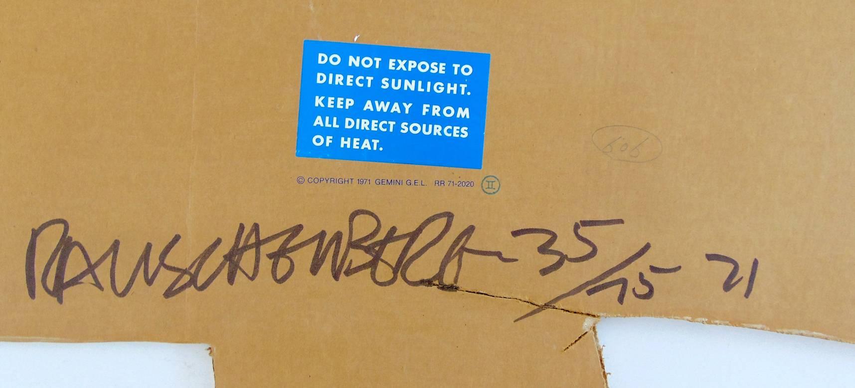 Cardbird V - Pop Art Print by Robert Rauschenberg