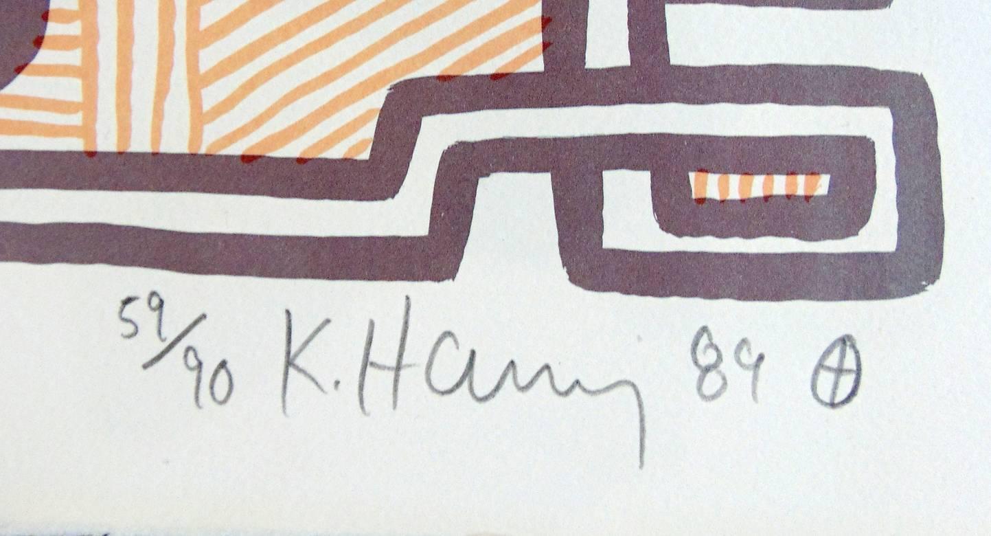 Chocolate Buddha II - Print by Keith Haring