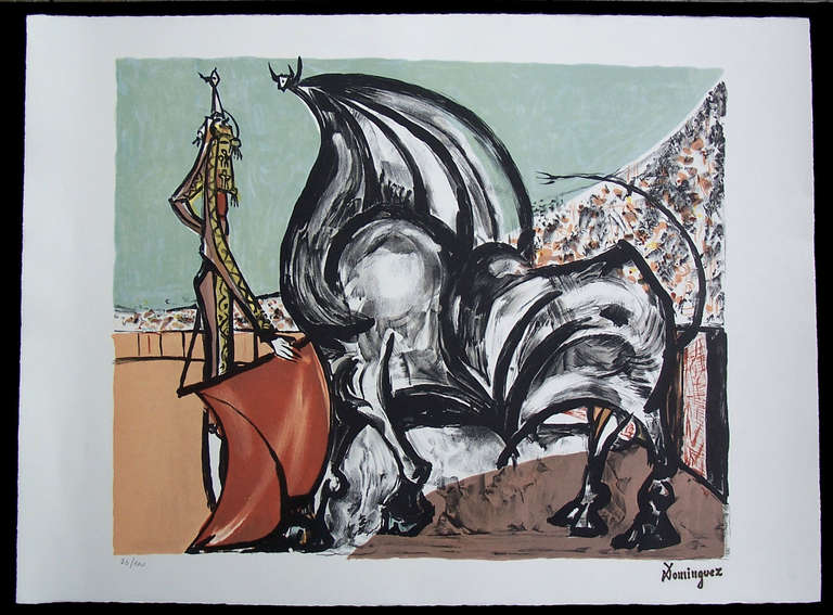 Homage to Manolete - Print by Óscar Domínguez