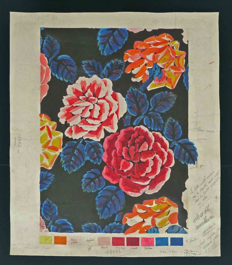 Les roses - Painting de Raoul Dufy
