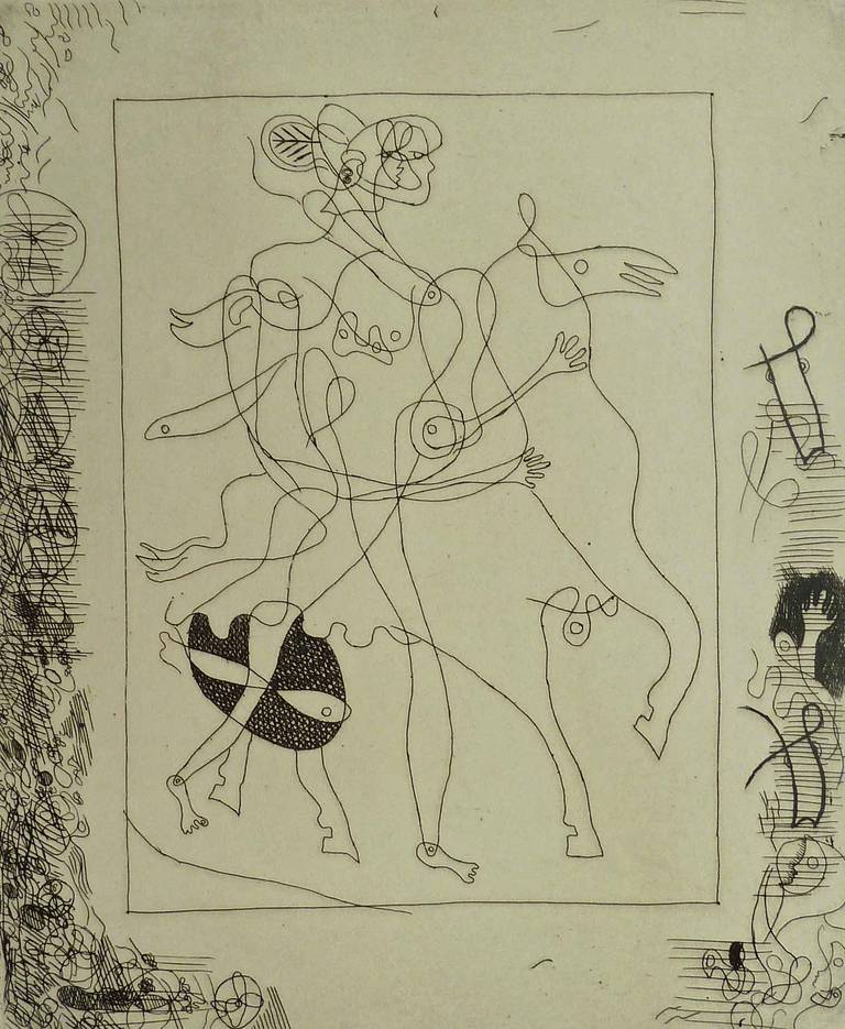 Print Georges Braque - La Théogonie de Hesiod:: planche 9