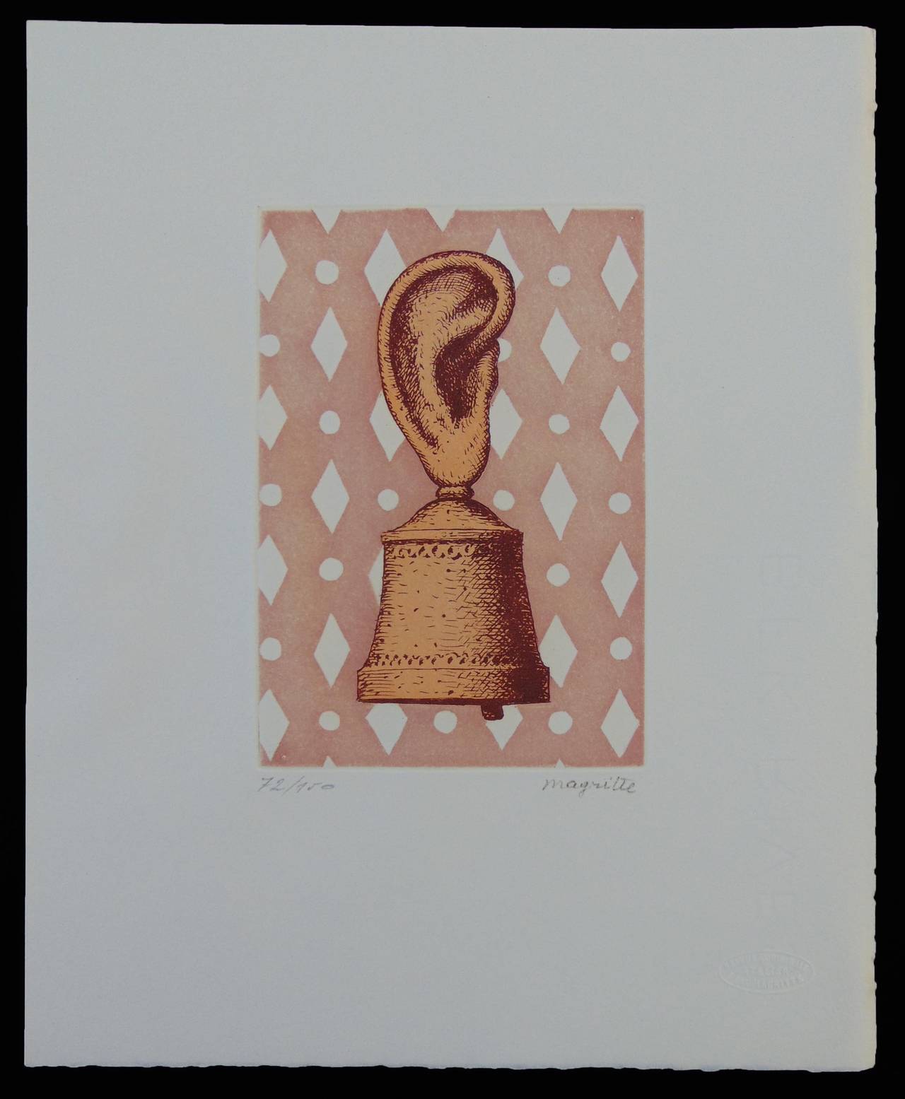 Lesson de musique ou Le son de la cloche - Surréalisme Print par (after) René Magritte