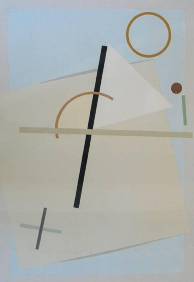 Edik Edward Arcadievich Steinberg Abstract Drawing - Composition in Shades of White