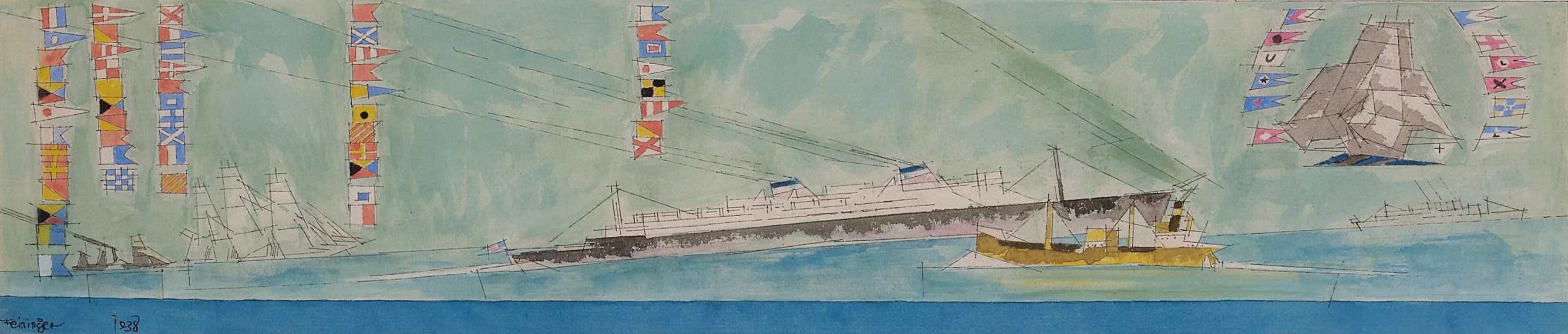 Sketch for Mural: Marine Transportation Building, 1939 New York World's Fair