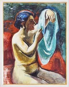 Nudo III, seduto di fronte (Marta) - Espressionismo tedesco: nudo femminile
