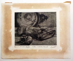 Still Life with Lobster - Hand Signed Etching Brasilian Lobster