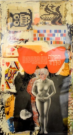 Travellers Prayer - Signed Collage on Board 2013