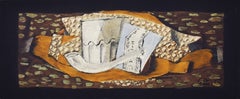 Still life with a Glass and a Pipe - Still Life French Cubism