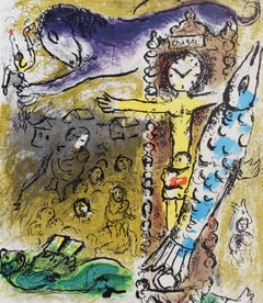Christ in the Clock, from: Chagall: Jacques Lassaigne - Paris French Russian