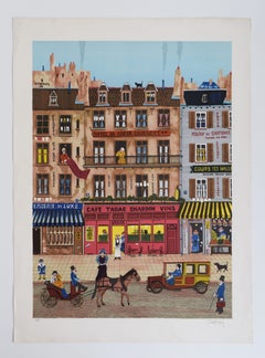 Paris Street Scene - French Street Scene Naive Korean