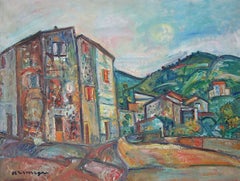 Landscape in Céret Pyrénées-Orientales - Belarussian French Ecole de Paris