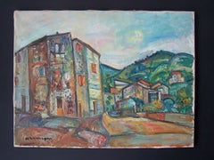 Landscape in Céret Pyrénées-Orientales - Belarussian French Ecole de Paris