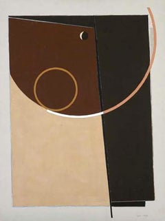 Composition in Shades of Brown - Painting Russian Contemporary Art