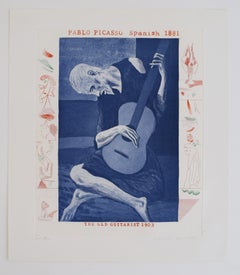 The Old Guitarist, from: The Blue Guitar - Pop Blue Guitar