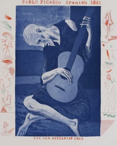 The Old Guitarist, from: The Blue Guitar - Pop Blue Guitar