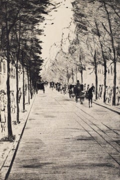 Berlin Carriage, right, waiting in Tiergarten II, from: Series III Berlin Street
