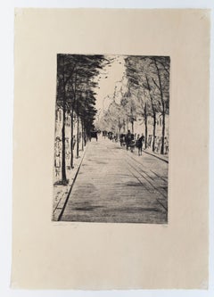 Berlin Carriage, right, waiting in Tiergarten II, from: Series III Berlin Street