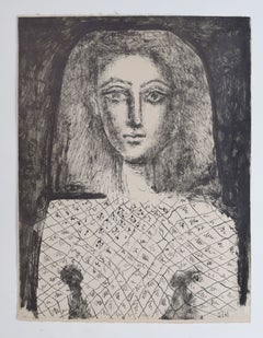 The Checked Blouse (Françoise Gilot) -  Spanish Portrait Francoise Gilot